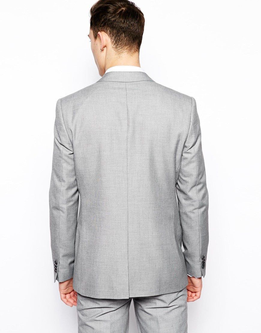 Light Grey Suit Jack In Slim Fit Thumbnail