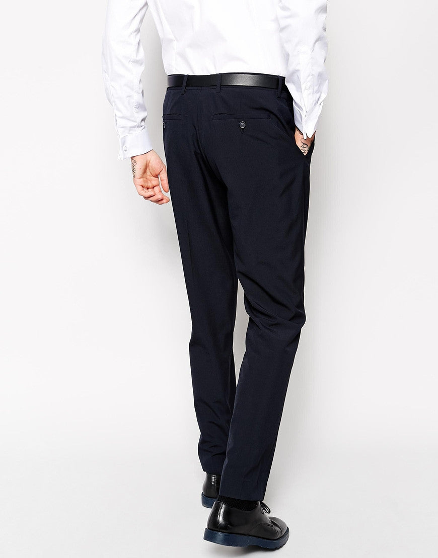 Navy Regular Fit Suit Trousers Thumbnail