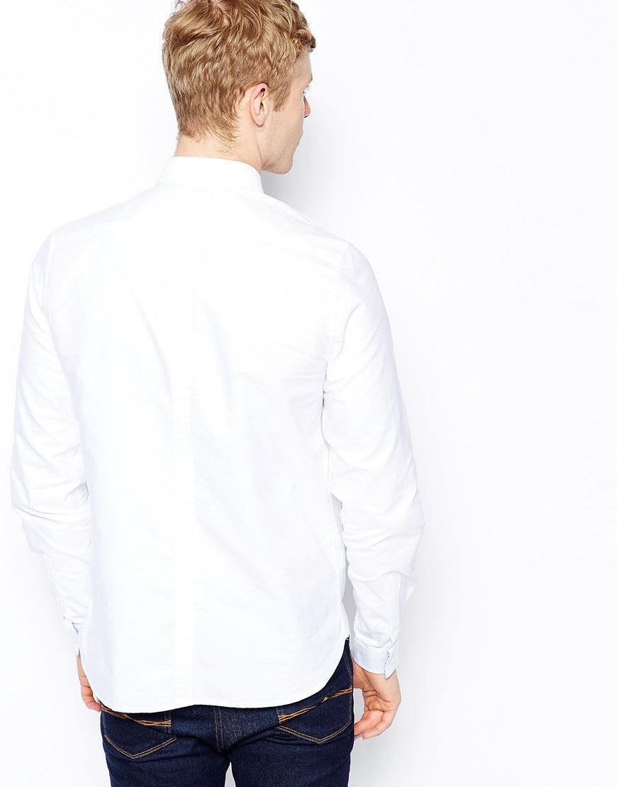 Oxford Shirt with Polka Dot Trim Thumbnail