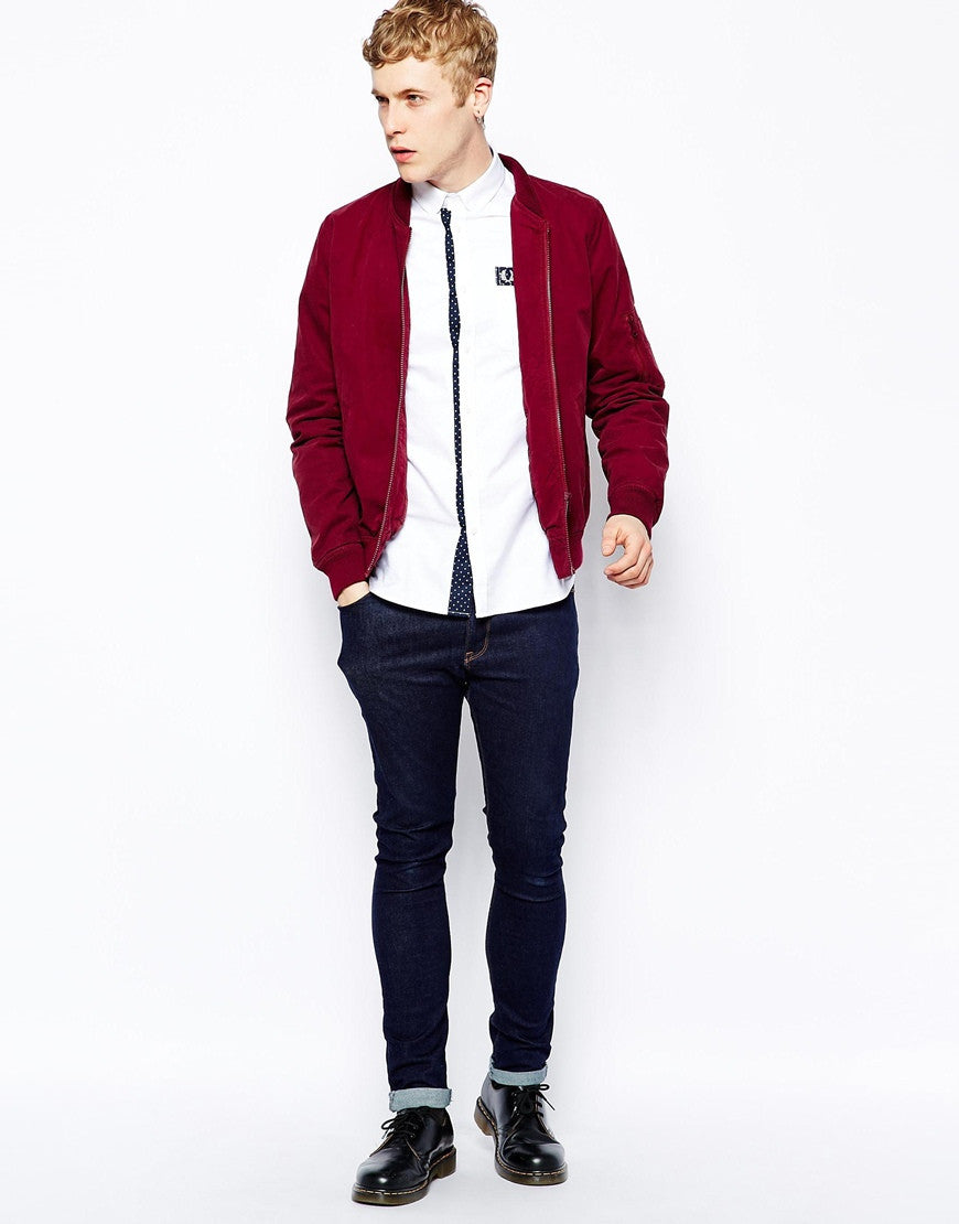 Oxford Shirt with Polka Dot Trim Thumbnail